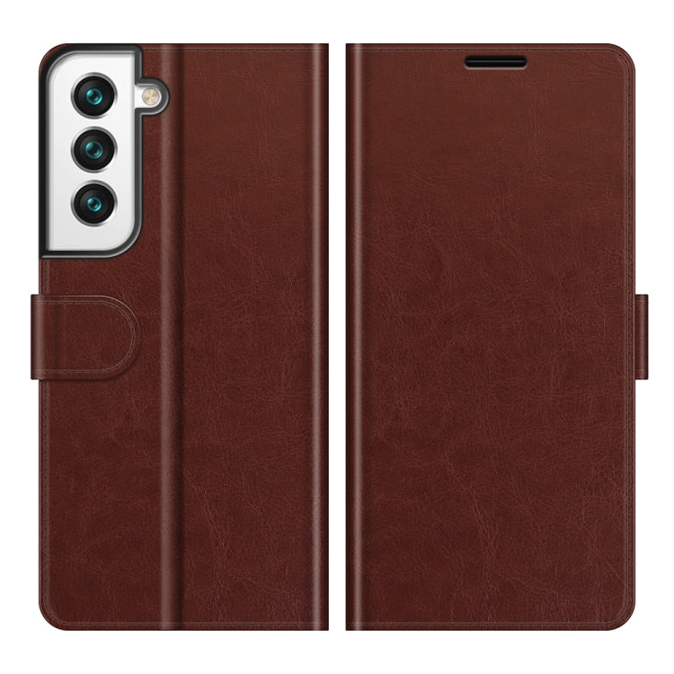 For Samsung Galaxy S22+ 5G R64 Texture Single Horizontal Flip Protective Case with Holder & Card Slots & Wallet& Photo Frame