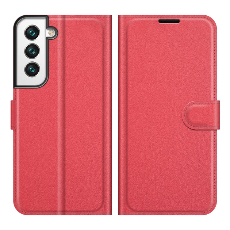 For Samsung S22 Litchi Texture Horizontal Flip Protective Case with Holder & Card Slots & Wallet