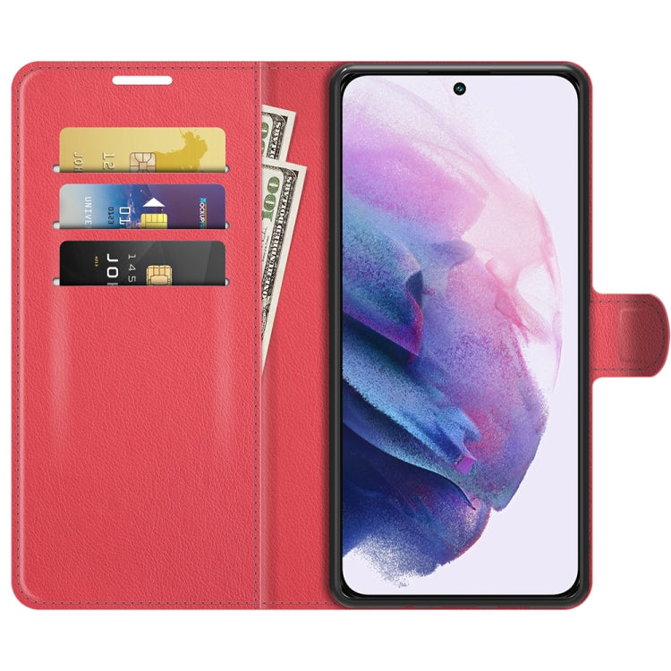 For Samsung S22 Litchi Texture Horizontal Flip Protective Case with Holder & Card Slots & Wallet