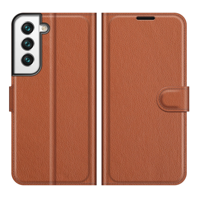 For Samsung S22 Litchi Texture Horizontal Flip Protective Case with Holder & Card Slots & Wallet