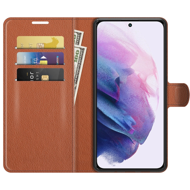 For Samsung S22 Litchi Texture Horizontal Flip Protective Case with Holder & Card Slots & Wallet