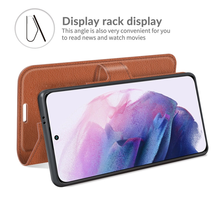 For Samsung S22 Litchi Texture Horizontal Flip Protective Case with Holder & Card Slots & Wallet