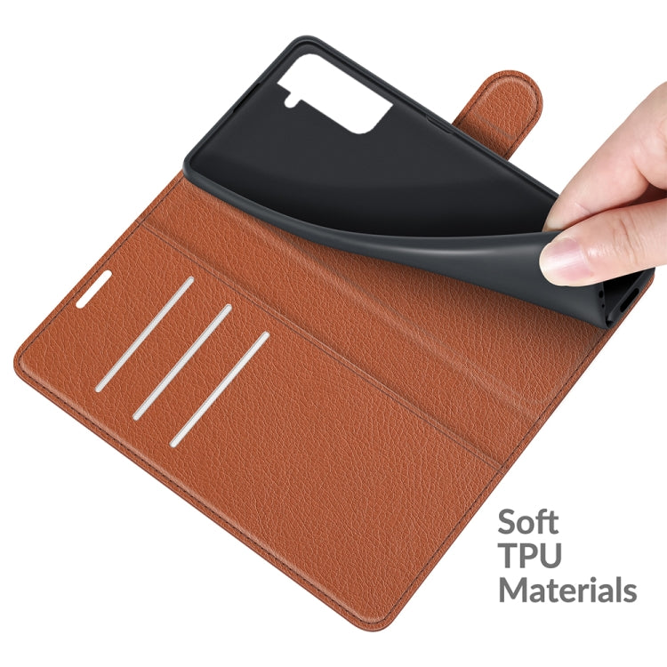 For Samsung S22 Litchi Texture Horizontal Flip Protective Case with Holder & Card Slots & Wallet