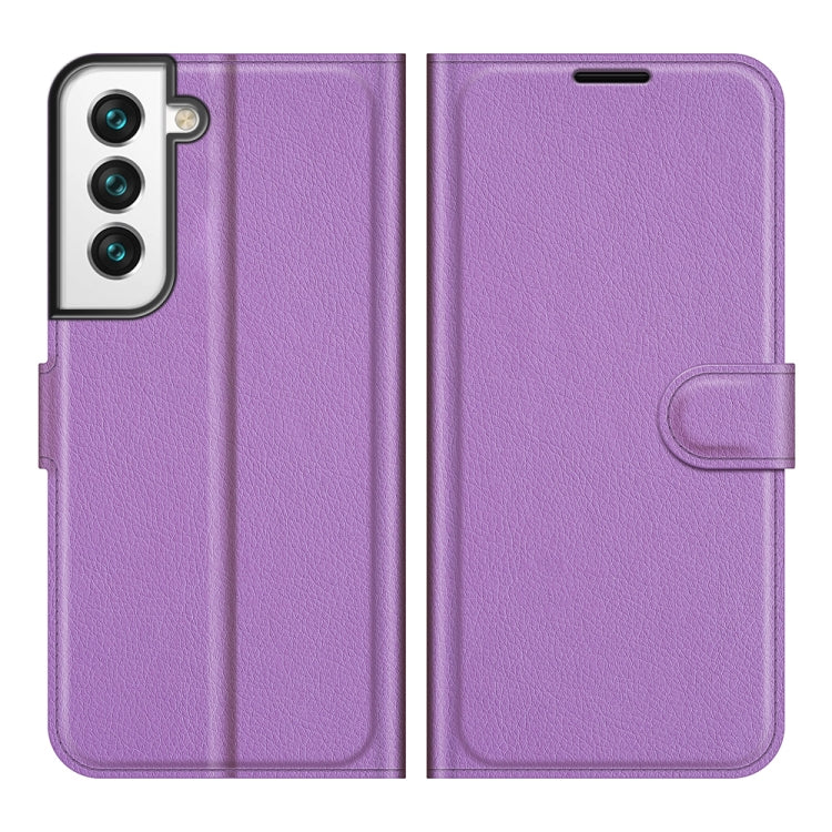For Samsung S22 Litchi Texture Horizontal Flip Protective Case with Holder & Card Slots & Wallet