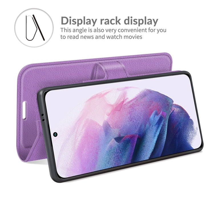 For Samsung S22 Litchi Texture Horizontal Flip Protective Case with Holder & Card Slots & Wallet