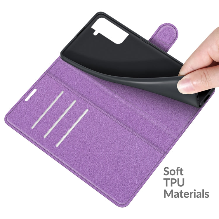 For Samsung S22 Litchi Texture Horizontal Flip Protective Case with Holder & Card Slots & Wallet