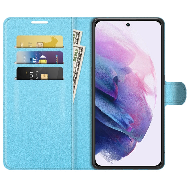 For Samsung S22 Litchi Texture Horizontal Flip Protective Case with Holder & Card Slots & Wallet