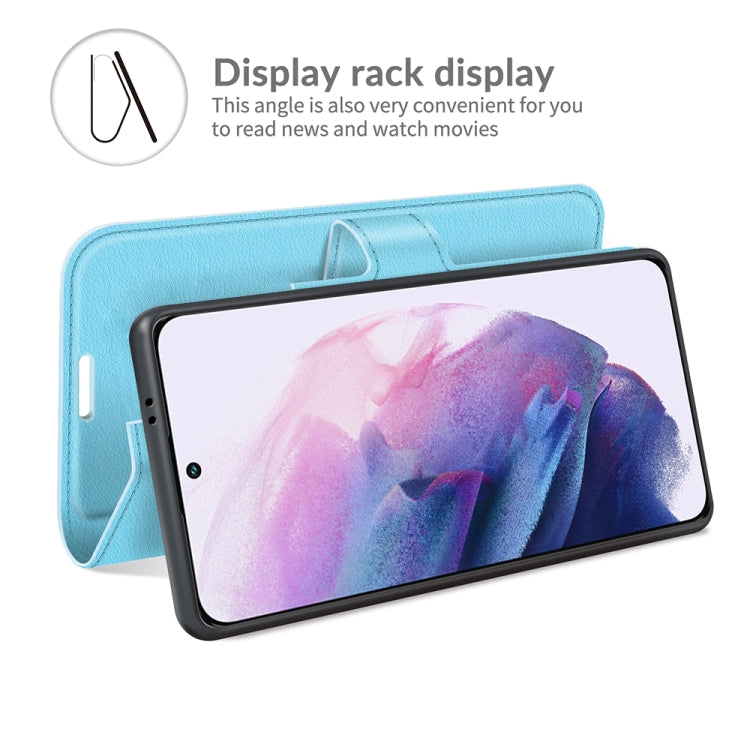 For Samsung S22 Litchi Texture Horizontal Flip Protective Case with Holder & Card Slots & Wallet