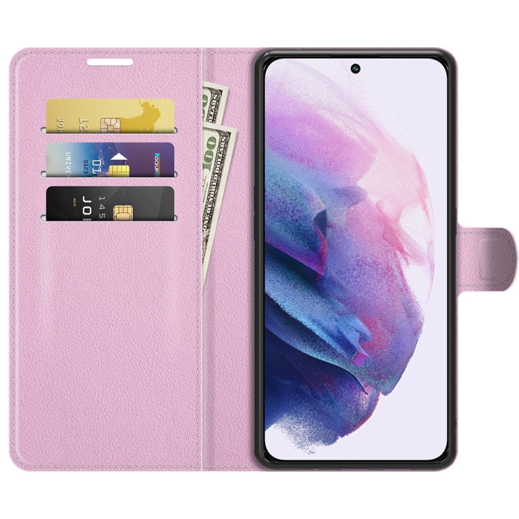 For Samsung S22 Litchi Texture Horizontal Flip Protective Case with Holder & Card Slots & Wallet
