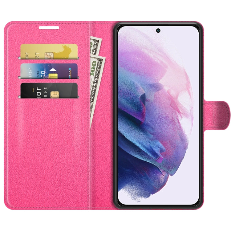 For Samsung S22 Litchi Texture Horizontal Flip Protective Case with Holder & Card Slots & Wallet