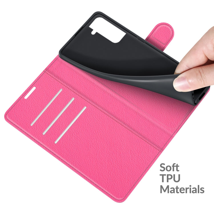 For Samsung S22 Litchi Texture Horizontal Flip Protective Case with Holder & Card Slots & Wallet