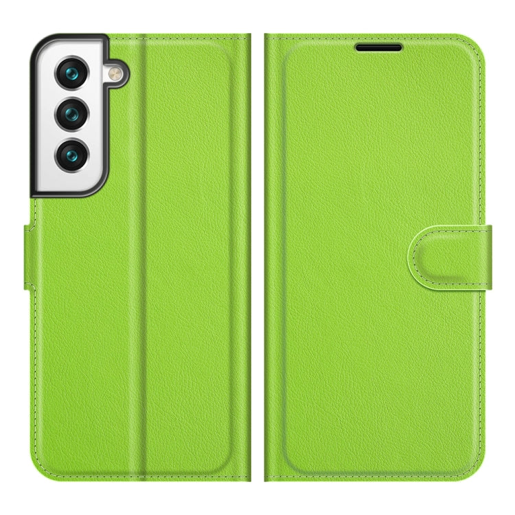 For Samsung S22 Litchi Texture Horizontal Flip Protective Case with Holder & Card Slots & Wallet