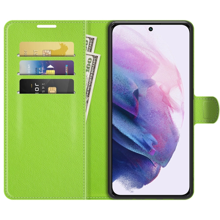 For Samsung S22 Litchi Texture Horizontal Flip Protective Case with Holder & Card Slots & Wallet