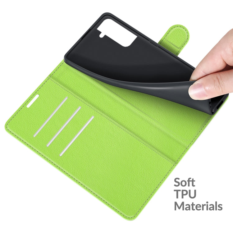 For Samsung S22 Litchi Texture Horizontal Flip Protective Case with Holder & Card Slots & Wallet
