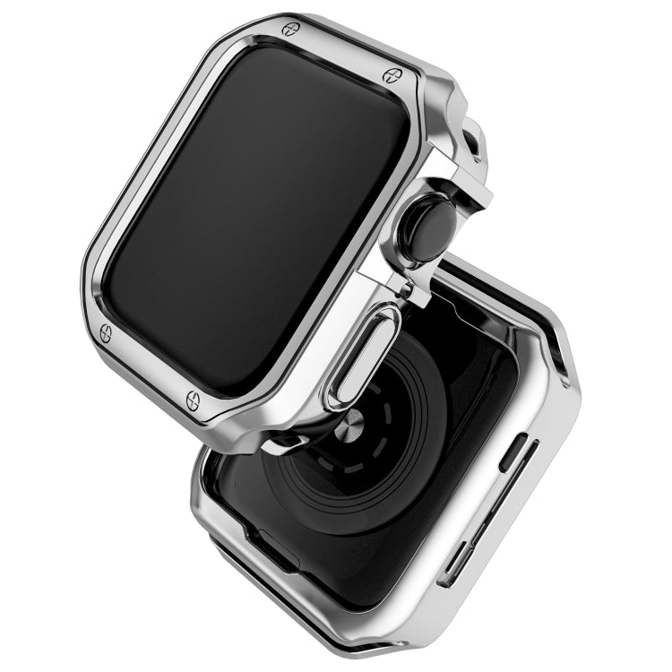 Anti-fall Electroplating TPU Watch Protective Case for Apple 1/2/3/4/5/6/7/SE 38mm/40mm/41mm