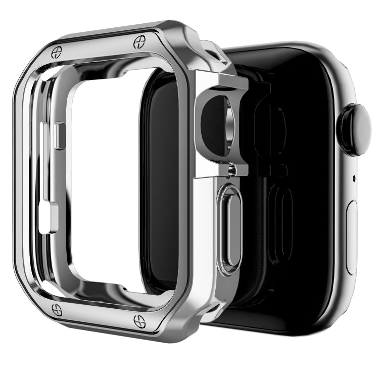 Anti-fall Electroplating TPU Watch Protective Case for Apple 1/2/3/4/5/6/7/SE 38mm/40mm/41mm