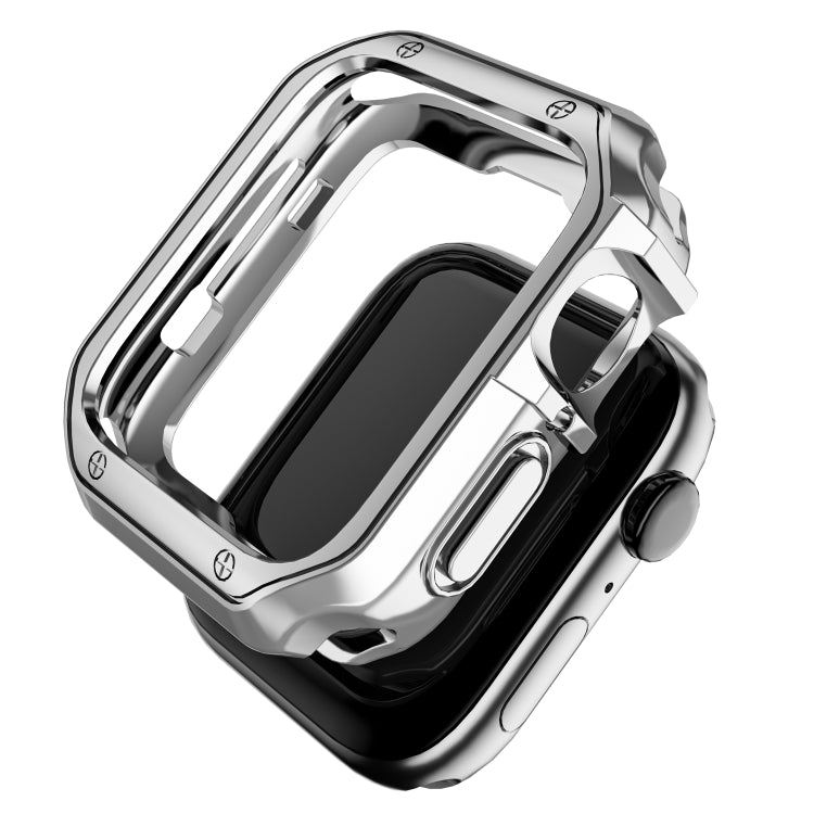 Anti-fall Electroplating TPU Watch Protective Case for Apple 1/2/3/4/5/6/7/SE 38mm/40mm/41mm