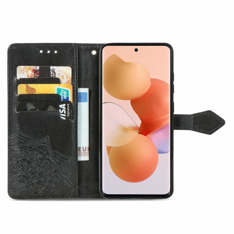 For Xiaomi Civi Mandala Embossing Pattern Horizontal Flip Leather Case with Holder & Card Slots & Wallet & Lanyard