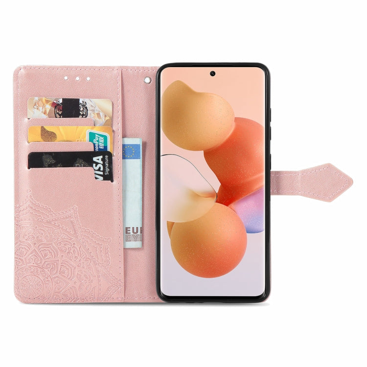 For Xiaomi Civi Mandala Embossing Pattern Horizontal Flip Leather Case with Holder & Card Slots & Wallet & Lanyard