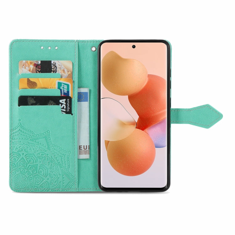 For Xiaomi Civi Mandala Embossing Pattern Horizontal Flip Leather Case with Holder & Card Slots & Wallet & Lanyard