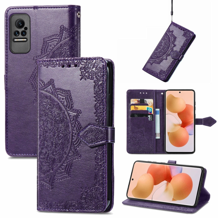 For Xiaomi Civi Mandala Embossing Pattern Horizontal Flip Leather Case with Holder & Card Slots & Wallet & Lanyard