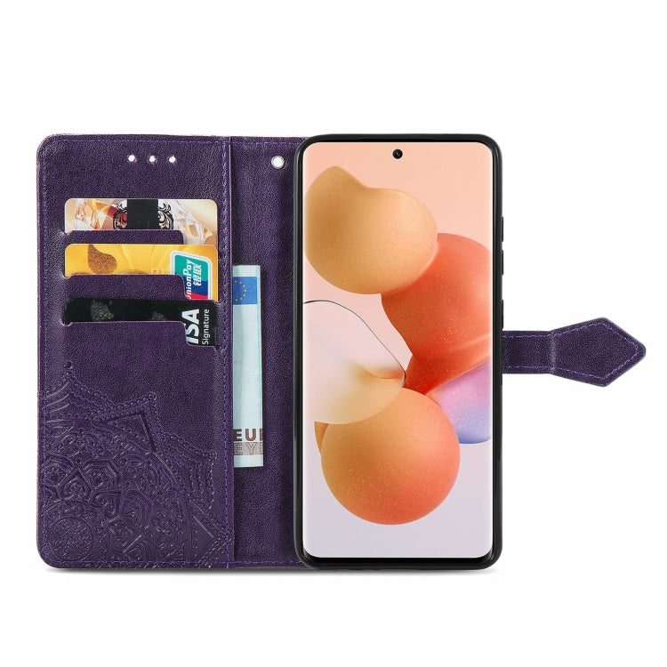 For Xiaomi Civi Mandala Embossing Pattern Horizontal Flip Leather Case with Holder & Card Slots & Wallet & Lanyard