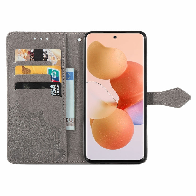 For Xiaomi Civi Mandala Embossing Pattern Horizontal Flip Leather Case with Holder & Card Slots & Wallet & Lanyard