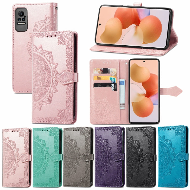 For Xiaomi Civi Mandala Embossing Pattern Horizontal Flip Leather Case with Holder & Card Slots & Wallet & Lanyard