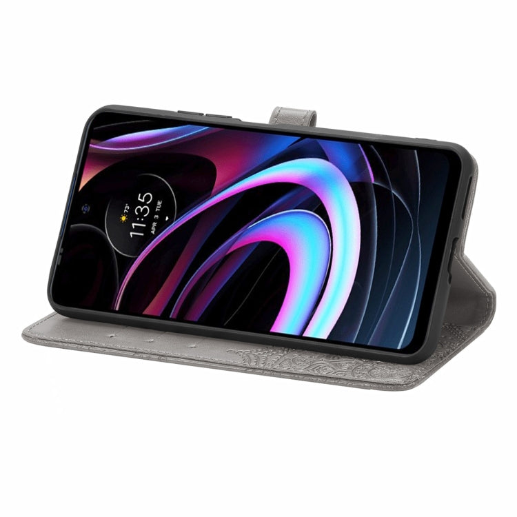 For Motorola Edge 2021 Mandala Embossing Pattern Horizontal Flip Leather Case with Holder & Card Slots & Wallet & Lanyard