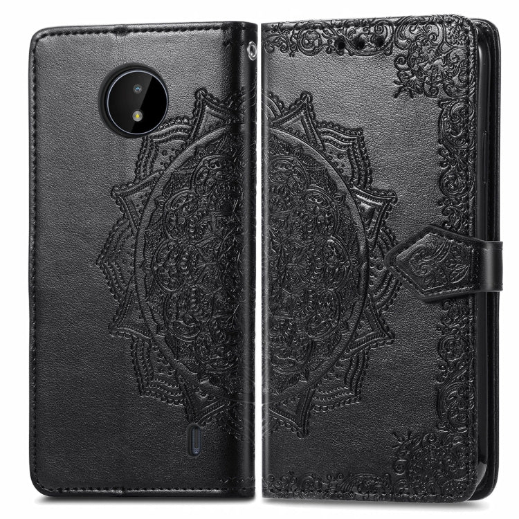 For Nokia C20 Mandala Embossing Pattern Horizontal Flip Leather Case with Holder & Card Slots & Wallet & Lanyard