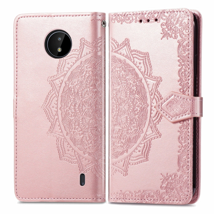 For Nokia C20 Mandala Embossing Pattern Horizontal Flip Leather Case with Holder & Card Slots & Wallet & Lanyard