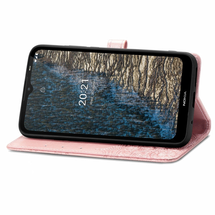 For Nokia C20 Mandala Embossing Pattern Horizontal Flip Leather Case with Holder & Card Slots & Wallet & Lanyard