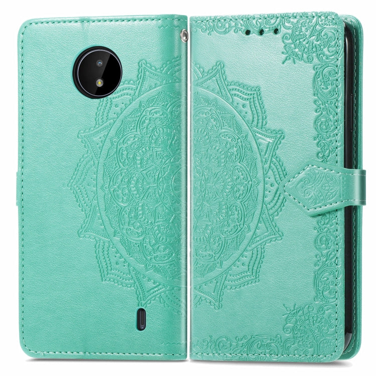 For Nokia C20 Mandala Embossing Pattern Horizontal Flip Leather Case with Holder & Card Slots & Wallet & Lanyard