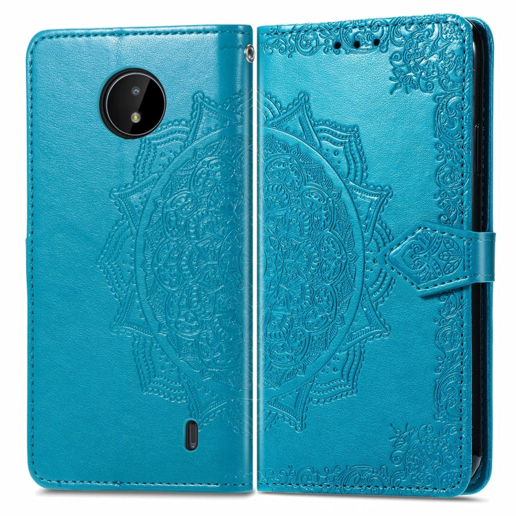 For Nokia C20 Mandala Embossing Pattern Horizontal Flip Leather Case with Holder & Card Slots & Wallet & Lanyard