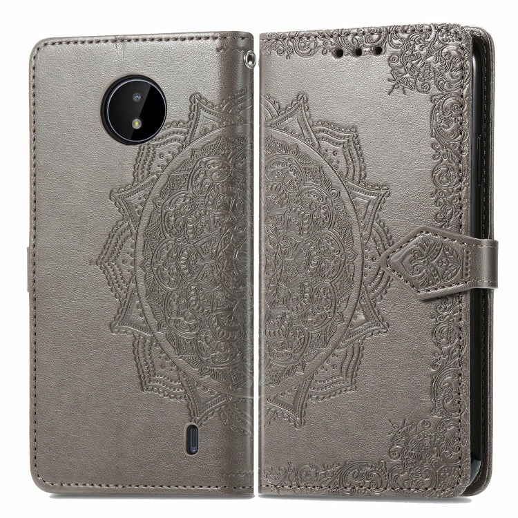 For Nokia C20 Mandala Embossing Pattern Horizontal Flip Leather Case with Holder & Card Slots & Wallet & Lanyard
