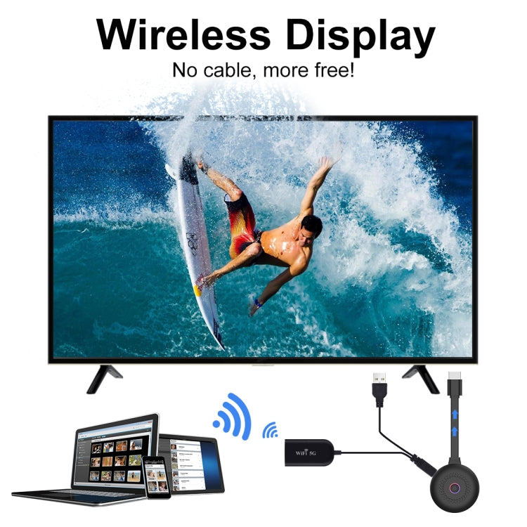 JD-H1 2.4GHz Mobile Phone Wireless WiFi Display Dongle Receiver Car 1080P HD TV Stick Projector