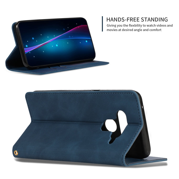 Retro Skin Feel Business Magnetic Horizontal Flip Leather Case for LG V50 & LG V50 ThinQ