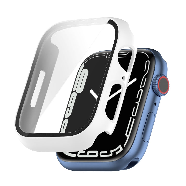Shockproof PC Protective Case with Tempered Glass Film For Apple Watch Series 8 / 7 45mm