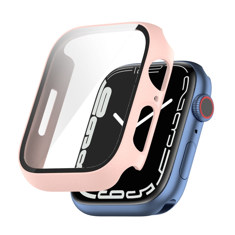 Shockproof PC Protective Case with Tempered Glass Film For Apple Watch Series 8 / 7 45mm