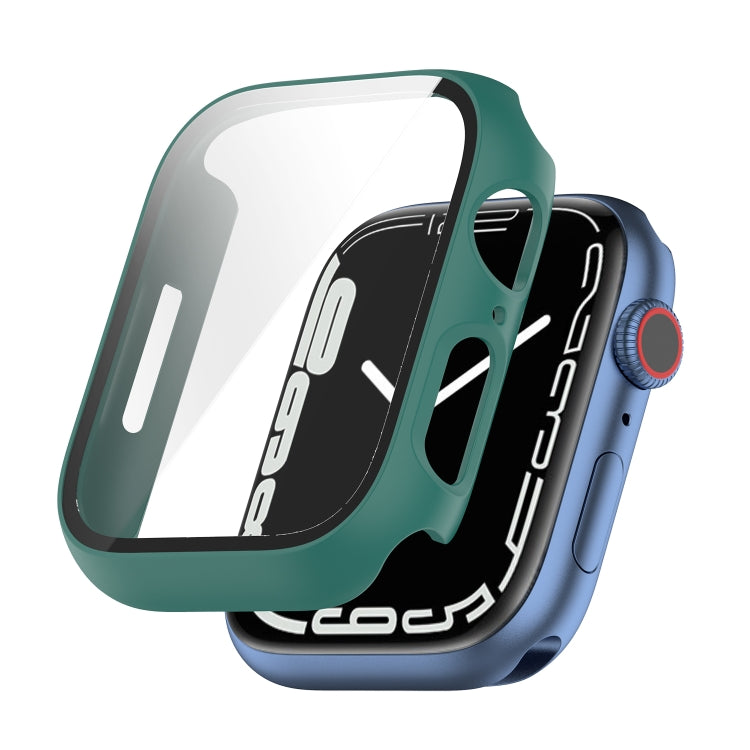 Shockproof PC Protective Case with Tempered Glass Film For Apple Watch Series 8 / 7 45mm