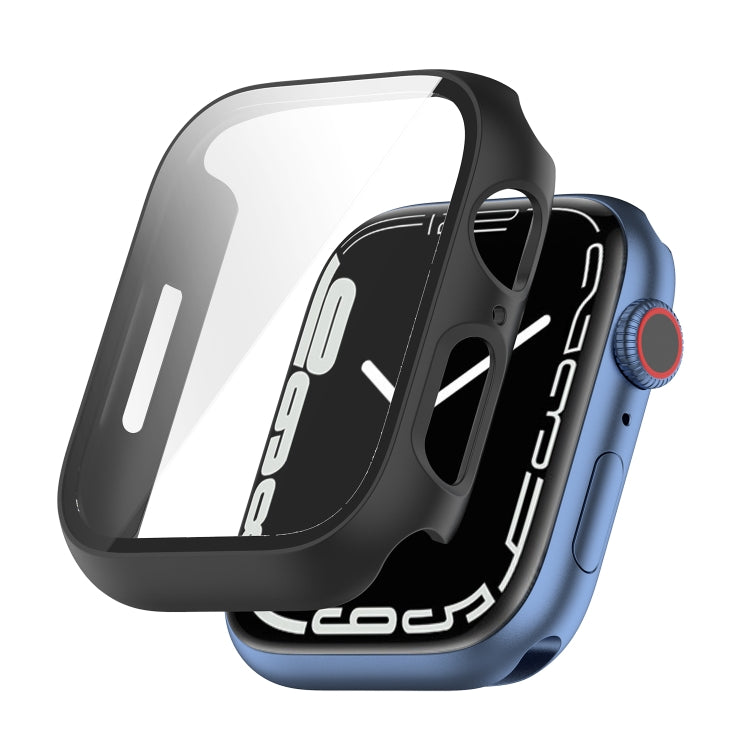 Shockproof PC Protective Case with Tempered Glass Film For Apple Watch Series 8 / 7 45mm