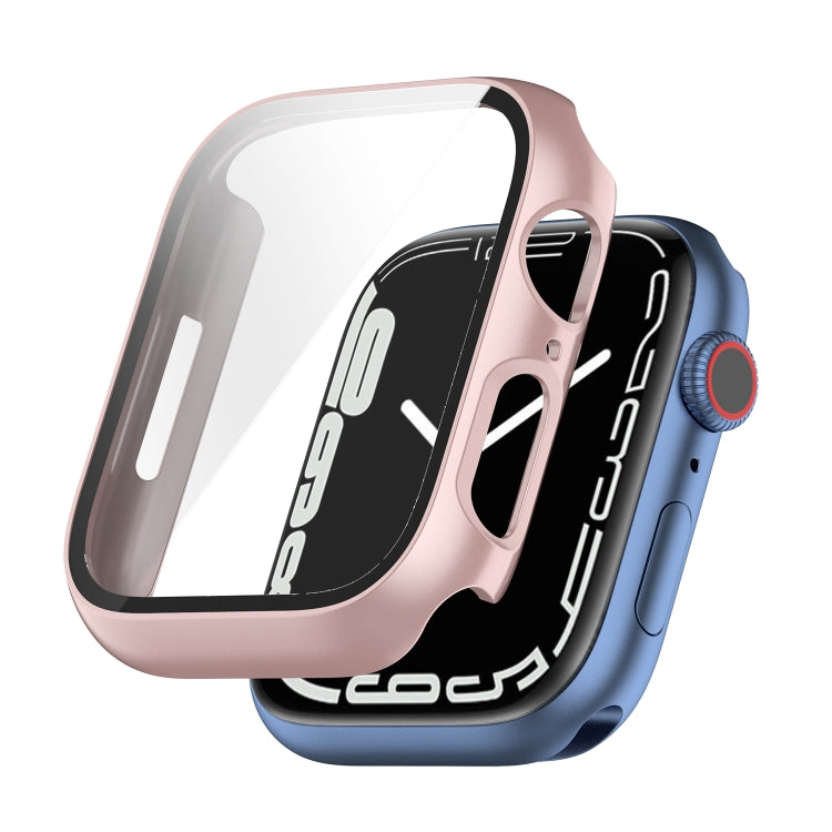 Shockproof PC Protective Case with Tempered Glass Film For Apple Watch Series 8 / 7 45mm