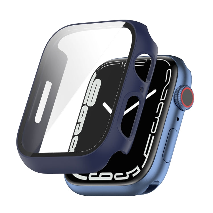 Shockproof PC Protective Case with Tempered Glass Film For Apple Watch Series 8 / 7 45mm