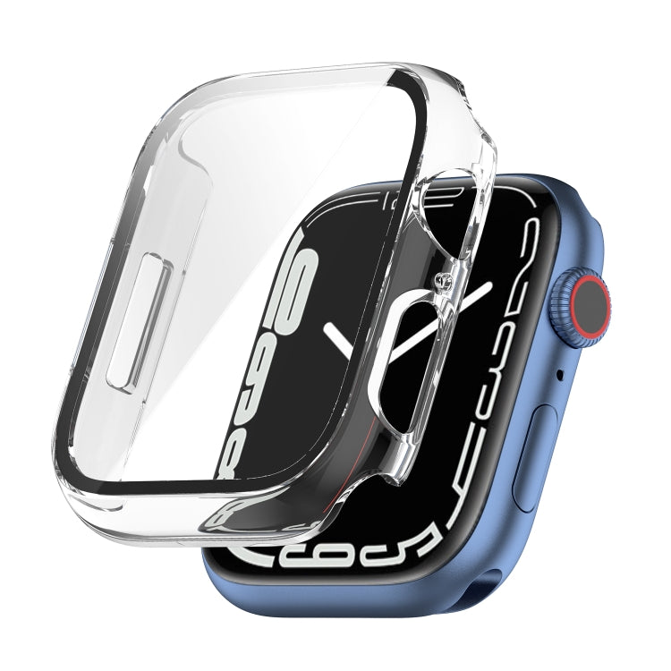 Shockproof PC Protective Case with Tempered Glass Film For Apple Watch Series 8 / 7 45mm