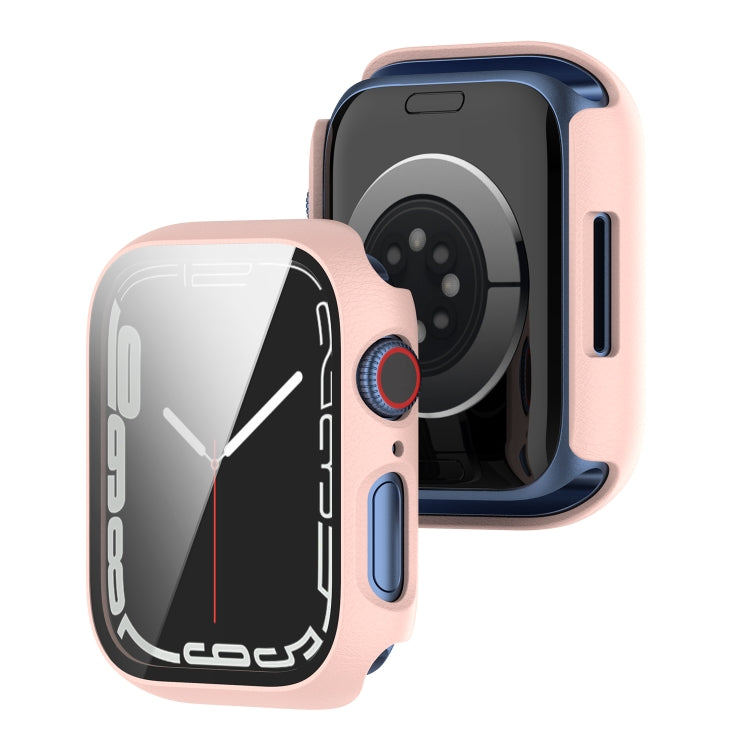 Shockproof PC Protective Case with Tempered Glass Film For Apple Watch Series 8 / 7 45mm