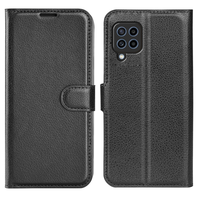 For Samsung Galaxy F22 Litchi Texture Horizontal Flip Protective Case with Holder & Card Slots & Wallet