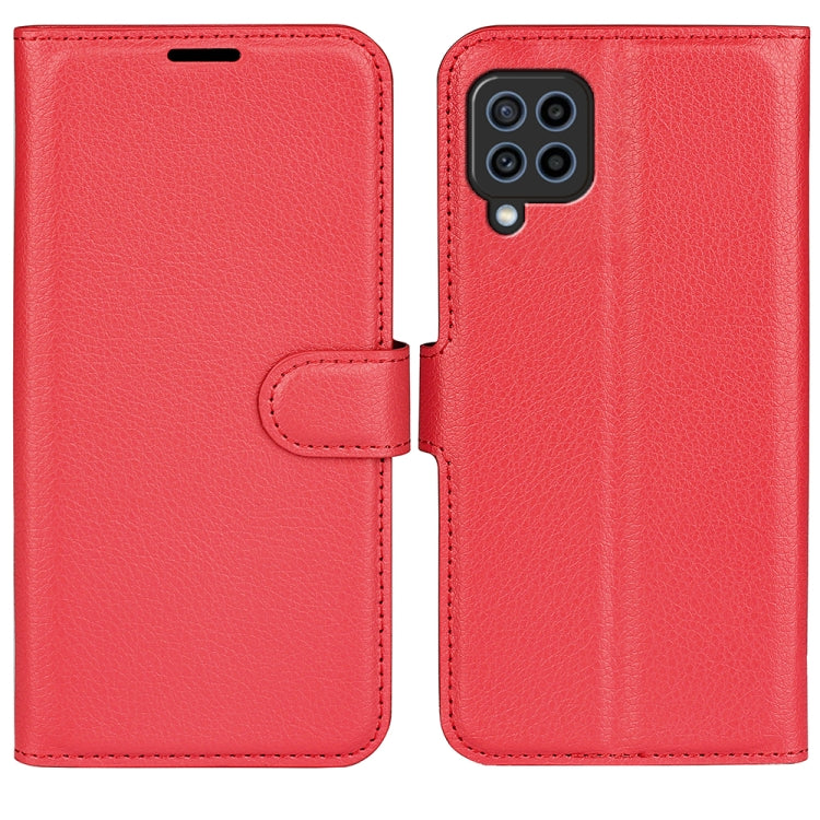 For Samsung Galaxy F22 Litchi Texture Horizontal Flip Protective Case with Holder & Card Slots & Wallet