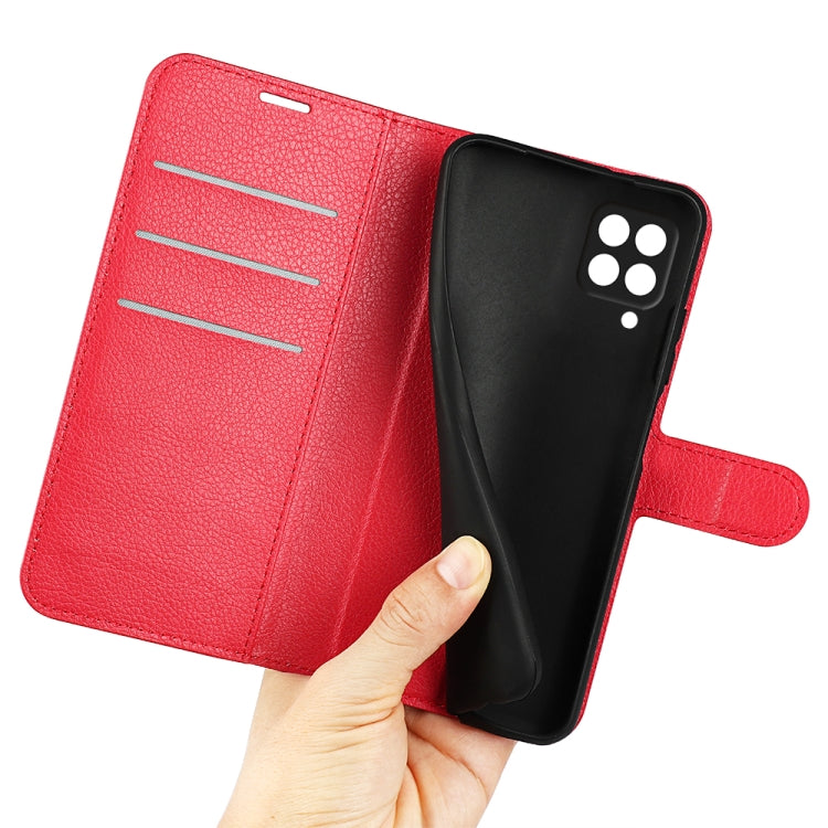 For Samsung Galaxy F22 Litchi Texture Horizontal Flip Protective Case with Holder & Card Slots & Wallet