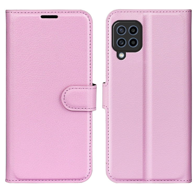 For Samsung Galaxy F22 Litchi Texture Horizontal Flip Protective Case with Holder & Card Slots & Wallet