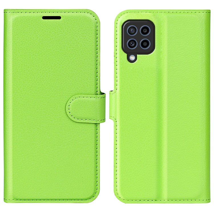 For Samsung Galaxy F22 Litchi Texture Horizontal Flip Protective Case with Holder & Card Slots & Wallet